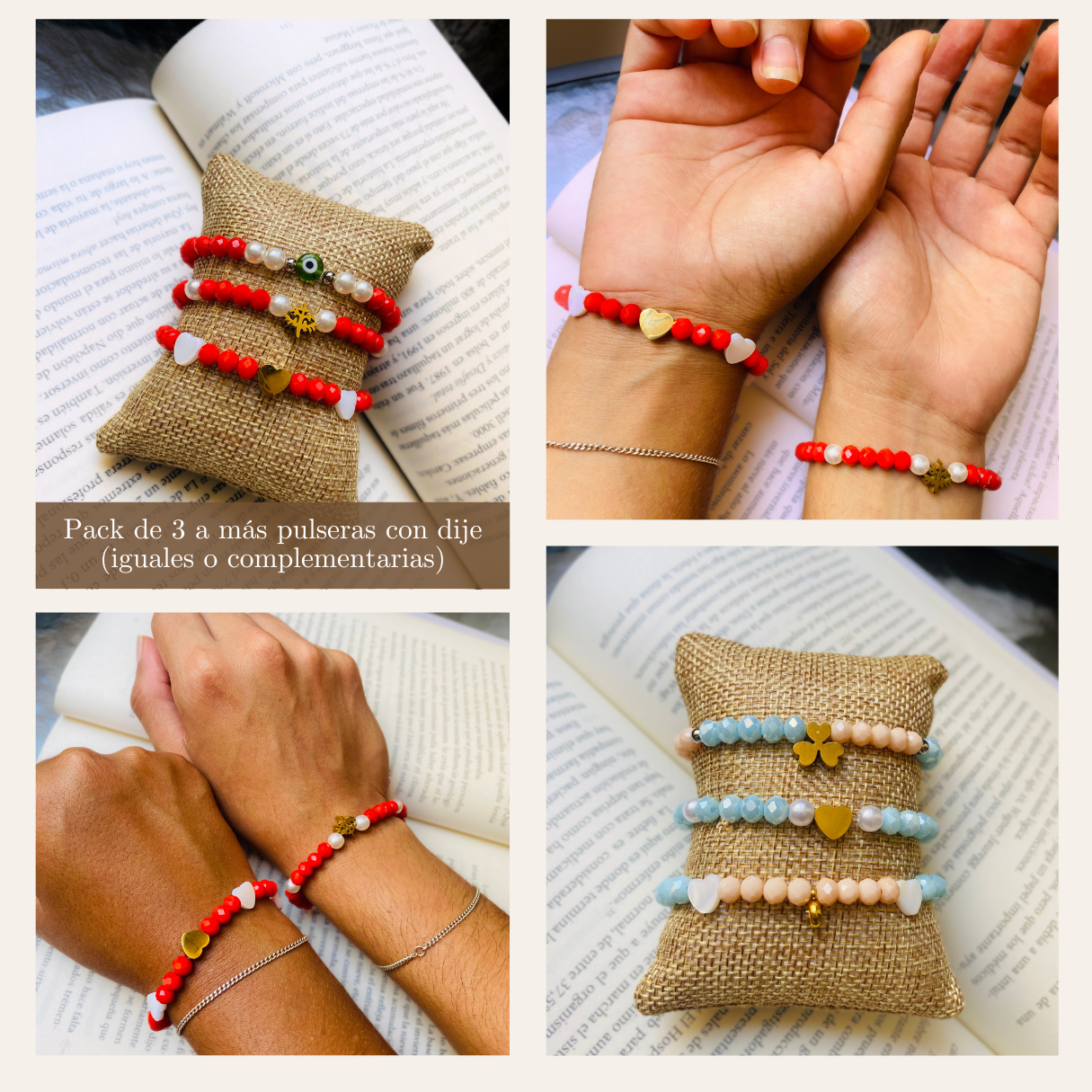 Pack pulseras artesanales